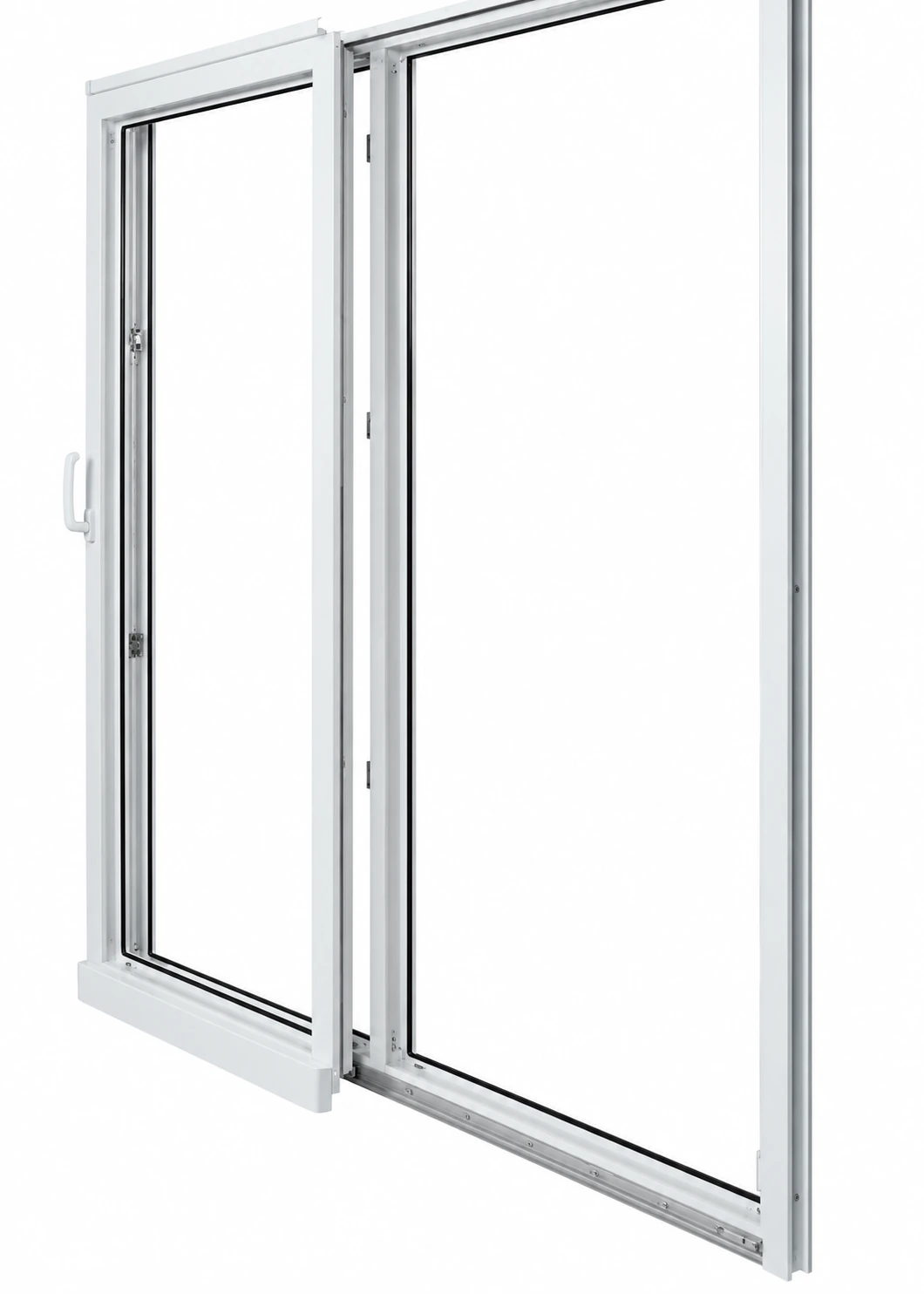 4500 tilt-slide door — Open position, Interior view