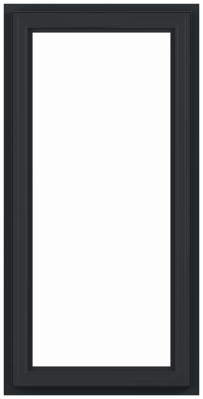 600 Series casement window — charcoal interior view