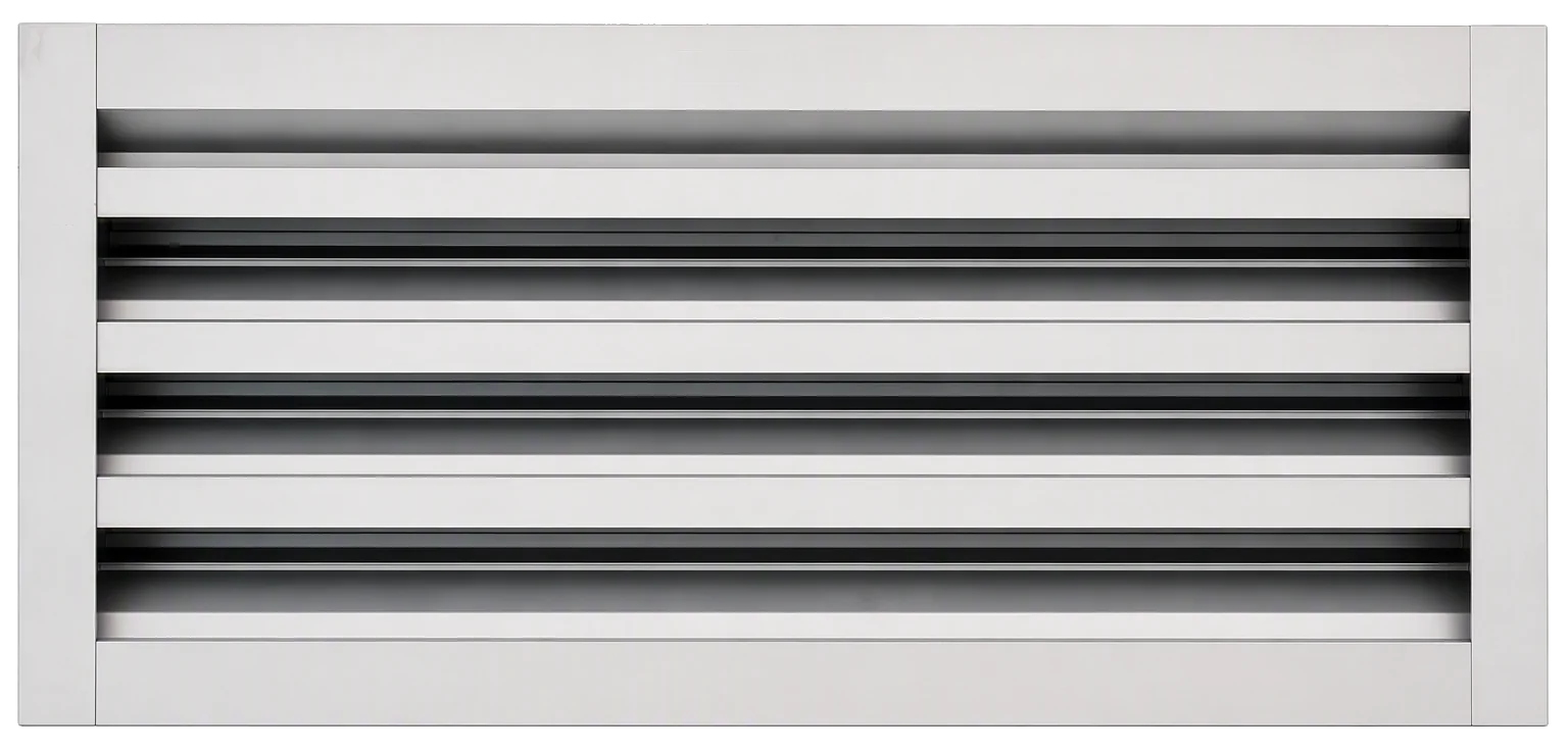 Drainable aluminum louver