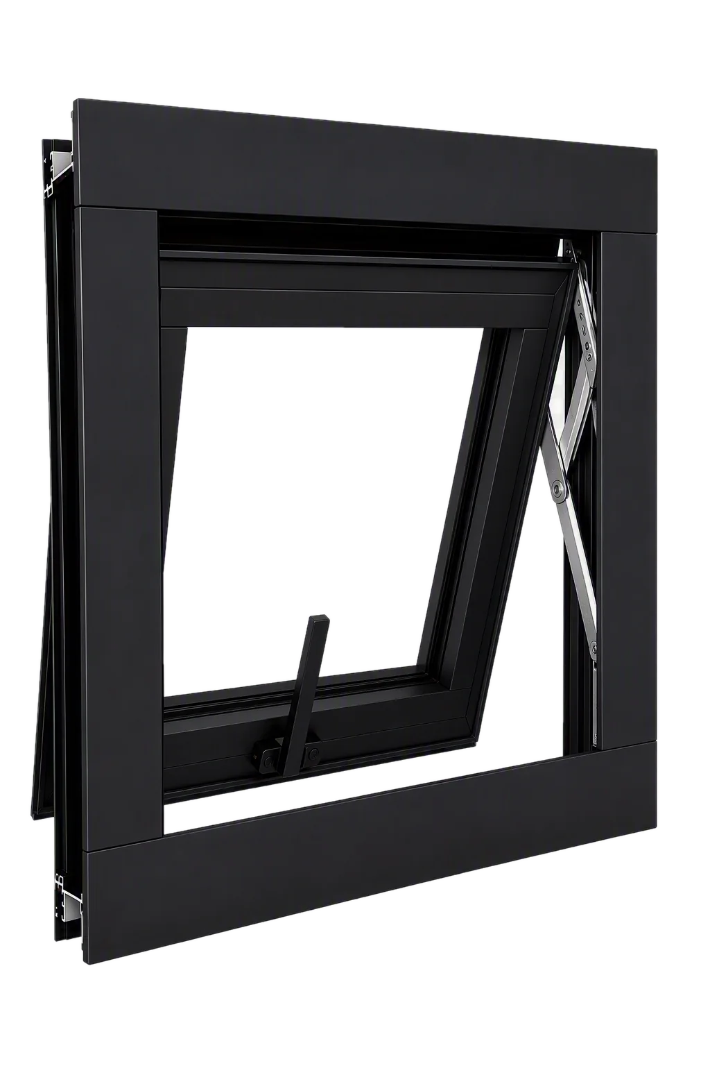 8000 Series Aluminum Vent Window, Dark Bronze Anodized finish