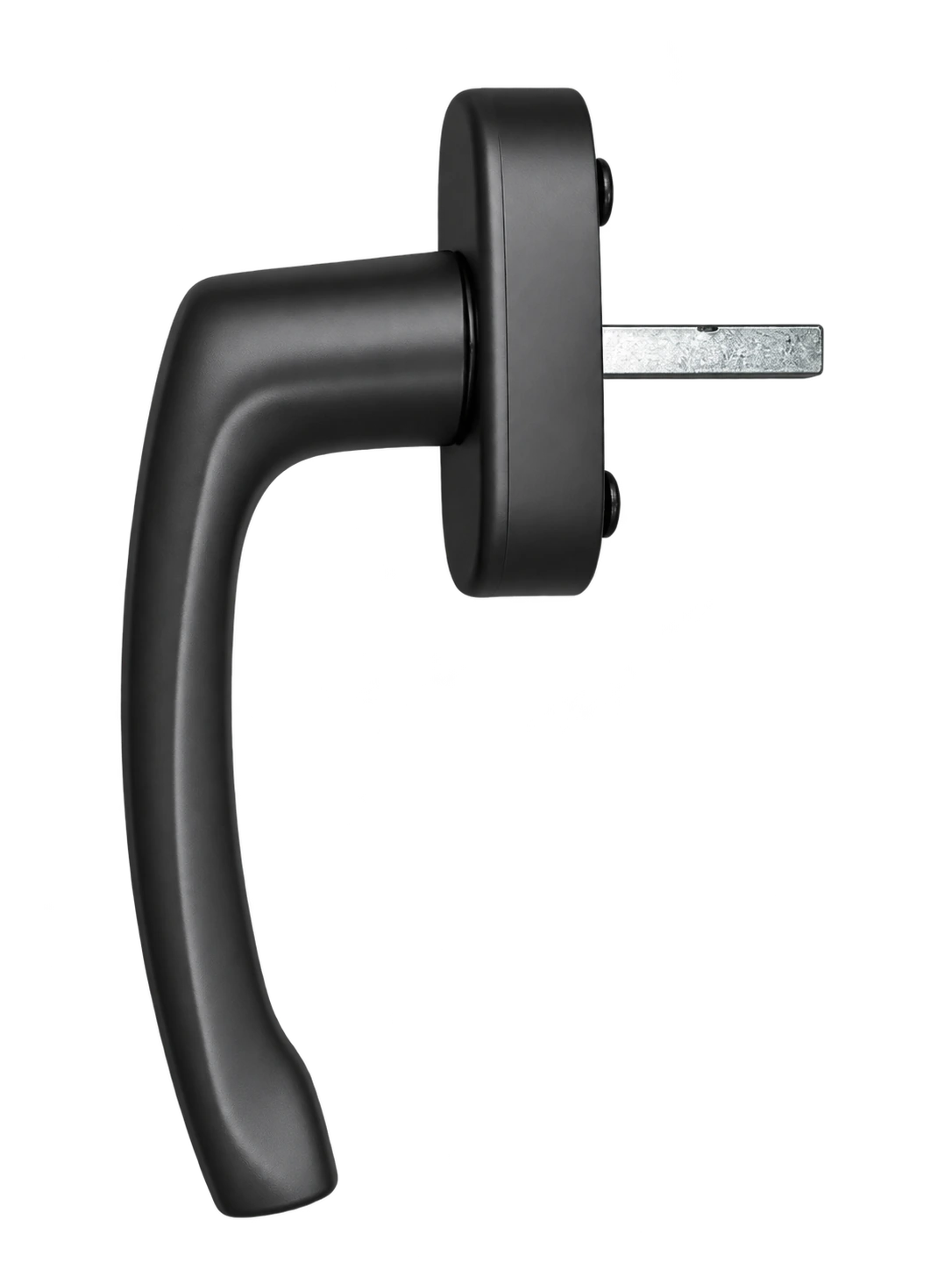 Black tilt-and-turn window handle